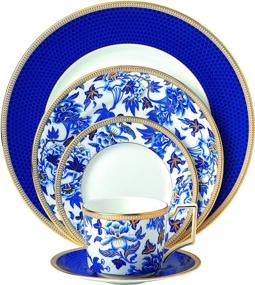 img 4 attached to 🌺 Wedgwood Hibiscus 5 Piece Setting: Elegant Dinnerware for an Exquisite Dining Experience