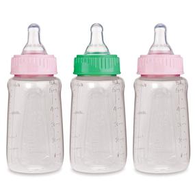 img 2 attached to NUK First Essentials Clearview Bottle for Girls - 5 Oz (Pack of 3)