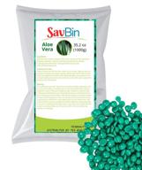 🌿 savbin aloe vera hard wax beans - 1000g (2.2 lbs) logo