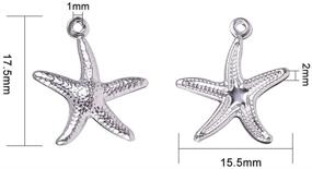 img 3 attached to ⭐ NBEADS 500Pcs 304 Stainless Steel Starfish Pendant Charms for Jewelry Making - Premium Quality Supplies!