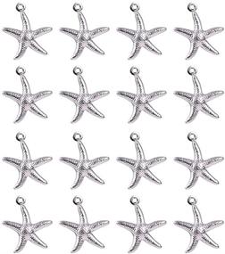 img 4 attached to ⭐ NBEADS 500Pcs 304 Stainless Steel Starfish Pendant Charms for Jewelry Making - Premium Quality Supplies!