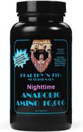 💪 maximize muscle growth overnight with healthy ‘n fit - nighttime anabolic amino 10,000 180 tablets: complete profile with extended release formula logo