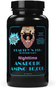 img 2 attached to 💪 Максимизируйте рост мышц на ночь с помощью Healthy 'N Fit - Nighttime ANABOLIC Amino 10,000 180 таблеток: Полный профиль с формулой длительного высвобождения