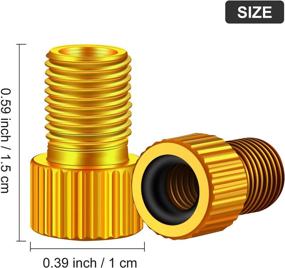 img 2 attached to 🚲 20-Piece Presta Valve Adapter Set – Convert Presta to Schrader | French/UK to US Bicycle Bike Tire Valve Adapter Converter Aluminum Alloy | Includes Rubber Sealing Ring and Transparent Plastic Box | Available in 10 Colors