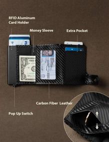 img 3 attached to LUNGEAR Leather Men's Accessories: Credit Blocking Wallets, Card Cases & Money Organizers