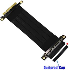 img 1 attached to Кабель-удлинитель Pci Express 8X Riser - кабель PCI-e 8X до 8X - 180 градусов - длина 20 см.