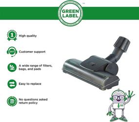 img 2 attached to 🧹 Universal Turbo Head Floor Brush for Most Vacuum Cleaners: Hoover, Dirt Devil, Bissell, Miele, Samsung, Kenmore, Panasonic, and More - Green Label Brand