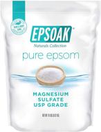 🛁 премиум epsoak epsom salt: 19 фунтов. большой мешок магния сульфата usp для максимального расслабления и благополучия логотип