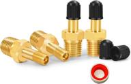 🔩 godeson 1/4" npt anti-corrosion brass schrader valve for air compressor tanks - pack of 4 логотип