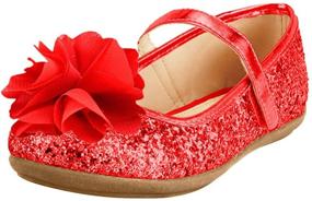 img 1 attached to 👠 Doll Maker Glitter Flat Shoes for Girls - FBA173056D Size 6