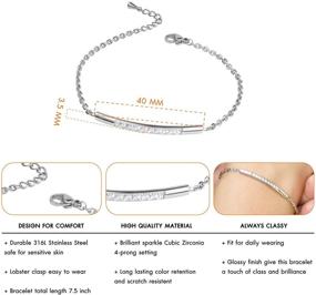 img 2 attached to 555Jewelry Minimalist Stainless Adjustable Accessory