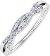 carat diamond ladies stackable anniversary logo