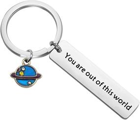 img 4 attached to CYTING Keychain Jewelry Astronaut Astronomer