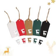 рождественские этикетки для шнурков снежинка северный олень логотип