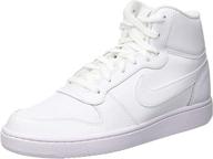 nike mens ebernon white size logo