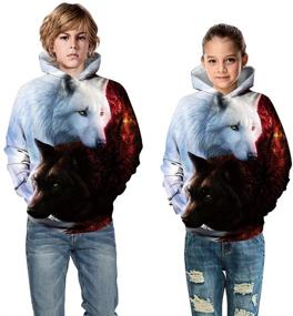 img 2 attached to Realistic 3D Printed Hoodie for Kids | Novelty Digital Casual Pullover Fashion Hoodies | Children's Hooded Sweatshirts SEO-optimized