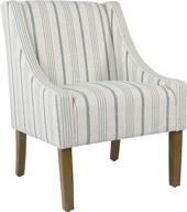 blue homepop modern swoop arm accent chair логотип