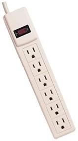img 1 attached to 💡 Inland 03981 6' Basic Surge Protector Bar - 6 Outlet: Safeguard Your Devices with a Reliable Power Strip