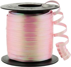 img 2 attached to 🎀 250 Yard Spool of Uncrimped Iridescent Pink Curling Ribbon by Berwick, 3/16-Inch Wide