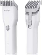 cordless hair clippers for men - enchen electric trimmer, 💇 professional hair cutting kit, beard trimmer, adjustable & usb rechargeable - white logo