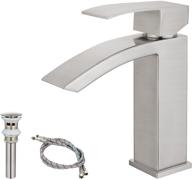 🚿 stainless rectangular lavatory with waterfall features logo