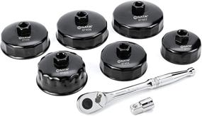 img 3 attached to 🔧 SATA ST09703U 72T Ratchet End Cap Oil Filter Wrench - 8-Piece