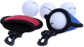 img 1 attached to Ultimate Golf Ball Cleaner Combo: HOW TRUE 3 Pack Portable Pocket Ball Washer Pouch with Clip