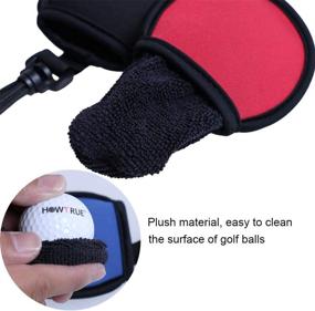 img 3 attached to Ultimate Golf Ball Cleaner Combo: HOW TRUE 3 Pack Portable Pocket Ball Washer Pouch with Clip