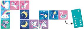 img 2 attached to 🦄 Mudpuppy 0735363080 Unicorn Dominoes: Enchanting Fun for All Ages