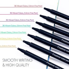 img 2 attached to 🖌️ 48 Color Fineliner Pens: Ideal for Sketching, Writing, Coloring, and Bullet Journaling - Versatile Art &amp; Journal Supplies