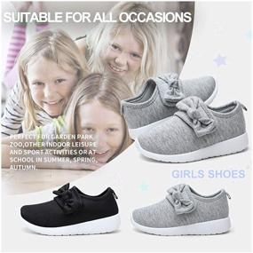 img 3 attached to Nerteo Toddler Walking Comfort Sneakers for Girls - Shoes with Enhanced SEO