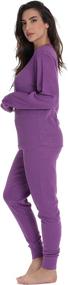 img 2 attached to 👚 Followme Women's Thermal Henley 6790 in RED - Lingerie, Sleepwear & Lounge Clothing