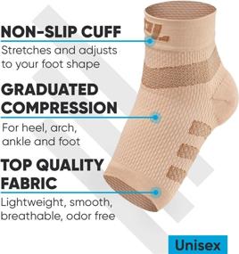 img 2 attached to 🧦 Powerlix Nano Socks for Neuropathy: Pain Relief Ankle Brace Support, Toeless Compression Socks for Arch & Heel, Plantar Fasciitis Treatment for Men & Women - Everyday Use