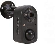 📷 антивзломная камера безопасности eoqo 1080p: на батарейке, ночное видение, датчик движения, автономная система наблюдения для дома и офиса (черного цвета) логотип