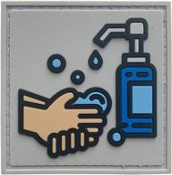 🧼 livabit covid-19 hand wash - tactical airsoft paintball pvc rubber 3d patch logo