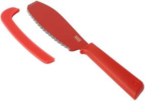 img 4 attached to Kuhn Rikon Colori нож для сэндвичей, 5.5 дюйма, 🔪 красный: Яркое дополнение к набору кухонных ножей.