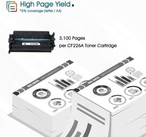 img 2 attached to Premium Black Toner Cartridge Replacement for HP 26A CF226A 26X CF226X - Laserjet Pro M402 & M426 Series - 2-Pack by Cool Toner