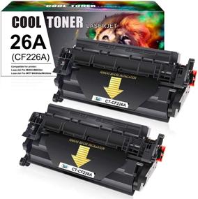 img 4 attached to Premium Black Toner Cartridge Replacement for HP 26A CF226A 26X CF226X - Laserjet Pro M402 & M426 Series - 2-Pack by Cool Toner