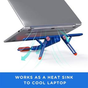 img 2 attached to 📱 seenda Ergonomic Laptop Stand: Adjustable Notebook Riser for MacBook, Dell, Lenovo and More 10-15.6 Inch Computers - Portable and Effective!