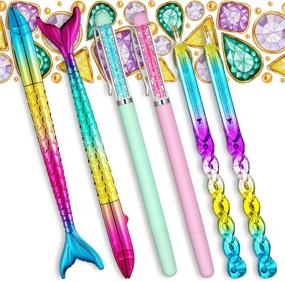 img 2 attached to 12-Piece Diamond Painting Kit - Includes 6 Mermaid Point Drill Pens, Classic Spiral Diamond Painting Pen, and 6 Wax Storage Cases with Glue Clay (Pink)