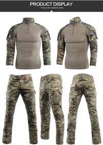 img 3 attached to 👕 Men's OCP Combat Shirt and Tactical Pants Suit: Top-Quality Paintball Gear, BDU Military Uniform for Airsoft, Hunting, and Hiking