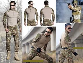 img 1 attached to 👕 Men's OCP Combat Shirt and Tactical Pants Suit: Top-Quality Paintball Gear, BDU Military Uniform for Airsoft, Hunting, and Hiking