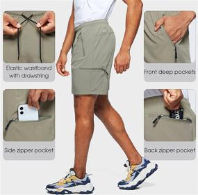 img 1 attached to 🏞️ Viodia Men's Hiking Cargo Shorts: Stretch, Quick-Dry & Lightweight Workout Shorts for Men with Pockets – Perfect for Fishing and Athletic Activities