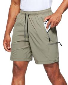 img 4 attached to 🏞️ Viodia Men's Hiking Cargo Shorts: Stretch, Quick-Dry & Lightweight Workout Shorts for Men with Pockets – Perfect for Fishing and Athletic Activities