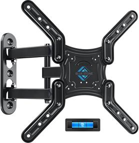 img 4 attached to BLUE STONE Full Motion TV Wall Mount Bracket: Ideal for 28-60 inch Led, LCD TVs, up to 80 lbs, with Tilt and Swivel Articulating Arms - VESA 400x400mm compatibility