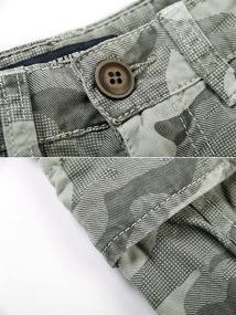 img 1 attached to 👖 Boys Camo Cargo Pants: Youth Classic Twill Casual Outdoor Military Multi Pocket Combat Trousers - C Grey 160CM - Size 10-11 Years