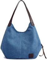 👜 stylish hiigoo multi pocket fashion handbag set with shoulder strap, wallets for women - ideal totes for a fashionable look logo