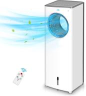 🌀 evaporative air cooler: 3-in-1 portable cooling fan for large rooms & offices - instant cool, humidify, and silence with 3 speeds, no dust or noise, 3 modes, 8h timer, bladeless design logo