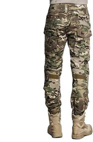 img 3 attached to 👕 SINAIRSOFT Multicamo Tactical Pants and Shirt Set with Knee Pads - Army Airsoft Combat BDU Pants and Shirt