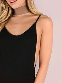 img 3 attached to 👗 DIDK Women's Spaghetti Strap Armhole Plain Backless Bodysuit: Comfortable and Stylish Essential for Women
